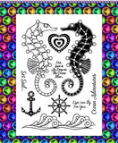 Gem It! Stamps - Seahorse Surprise