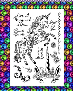 Gem It! Stamps - Sparkling Unicorn