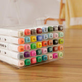 Craft Buddy Twin Top Slimline Gem Pens set of 40 Solvent Markers - GPS40-M