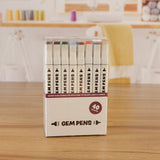 Craft Buddy Twin Top Slimline Gem Pens set of 40 Solvent Markers - GPS40-M