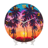 CLK-S4: "Sunset Palms" Crystal Clock Kit - 30cm