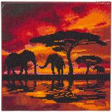 CAK-A14: Elephant Silhouette 30 x 30cm (Medium)