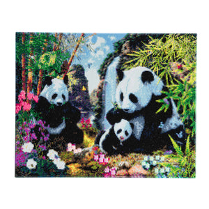 CAK-A21: "Panda Valley" Framed Crystal Art Kit, 40 x 50cm