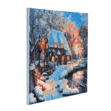 CAK-A30: "Winter Cottage" Framed Crystal Art Kit, 40 x 50cm