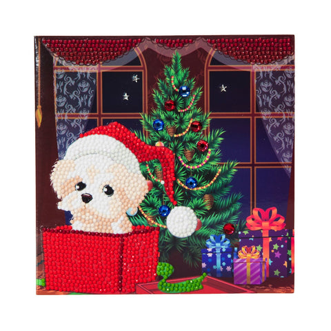 CCK-XM4: "Puppy for Christmas" Crystal Card Kit