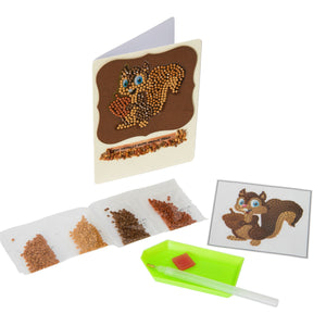 Smiling Squirrel -  “Christmas” Crystal Art Motifs – (With Tools)