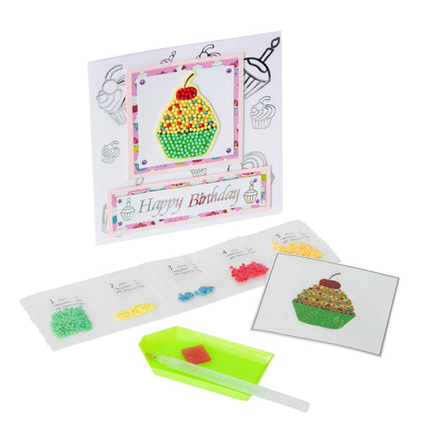 Cupcake -  “Christmas” Crystal Art Motifs – (With Tools)