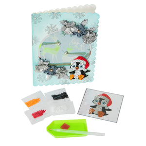 Santa Penguin -  “Christmas” Crystal Art Motifs – (With Tools)