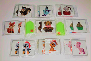 Set of 18 Motif Crystal Art Kits - Small