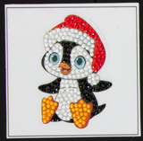 Santa Penguin -  “Christmas” Crystal Art Motifs – (With Tools)
