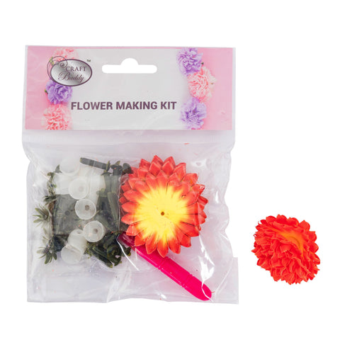Flower Making Kit - Chrysanthemum - Yellow Orange - BB02YO