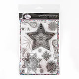 Twinkling Festive Sky - Crystal Art A5 Christmas Stamp Set - CCST8