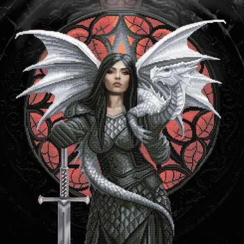 CAK-AST9: "Valour" 70 x 70cm (XXL) - Anne Stokes