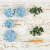Flower Making Kit - Begonias - Aegean Blue
