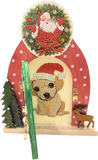 Animal Club International Puppy  - "Christmas" Crystal Art Motifs (With Tools) - CAMK-46