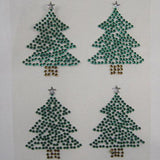 4 x 50mm Christmas Tree Gems (XM02)