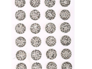 24 x 16mm Clear Bubble Self Adhesive Gems