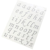 37 Clear abc Letters Self Adhesive Gems