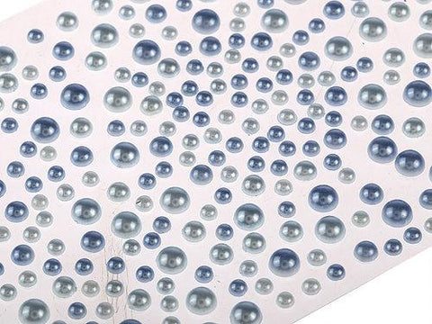 325 x 2,3,4,5mm Lt Blue/ Dk Blue Pearl Gems