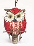 Large Handmade 15cm Wicker Owl on Branch