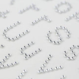 56 Clear Self Adhesive Diamante Letter Gems