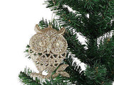 Set of 3 Glitter Owls Christmas XMO-02 Owl