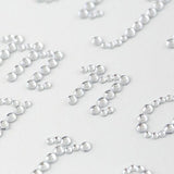 37 Clear abc Letters Self Adhesive Gems