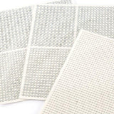 Set of 4084 Self Adhesive Clear Gems in Mixed Sizes