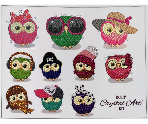 Owl Life Sticker Set of 10 - CAMK-10PGOWLUK