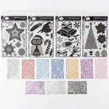 A5 Crystal Art Festive Stamp and Gem Collection