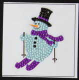 Slalom Snowman -  “Christmas” Crystal Art Motifs – (With Tools)