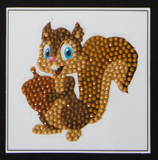 Smiling Squirrel -  “Christmas” Crystal Art Motifs – (With Tools)