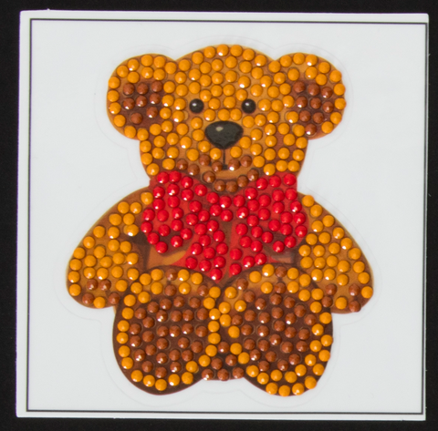 Teddy Bear -  “Christmas” Crystal Art Motifs – (With Tools)