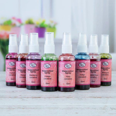 Craft Buddy Watercolour Spray Inks - Set of 8