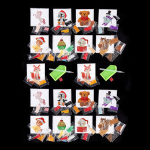 Set of 18 Crystal Art Motifs Set